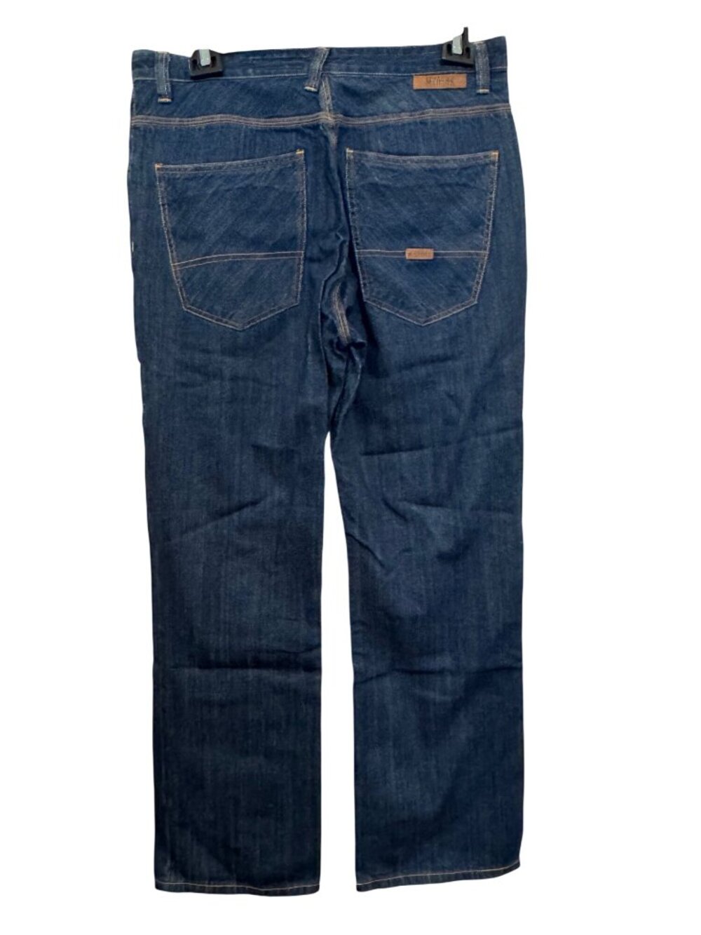 vintage Meoshe Mens Straight Leg Denim Jeans Size 34 Dark Wash